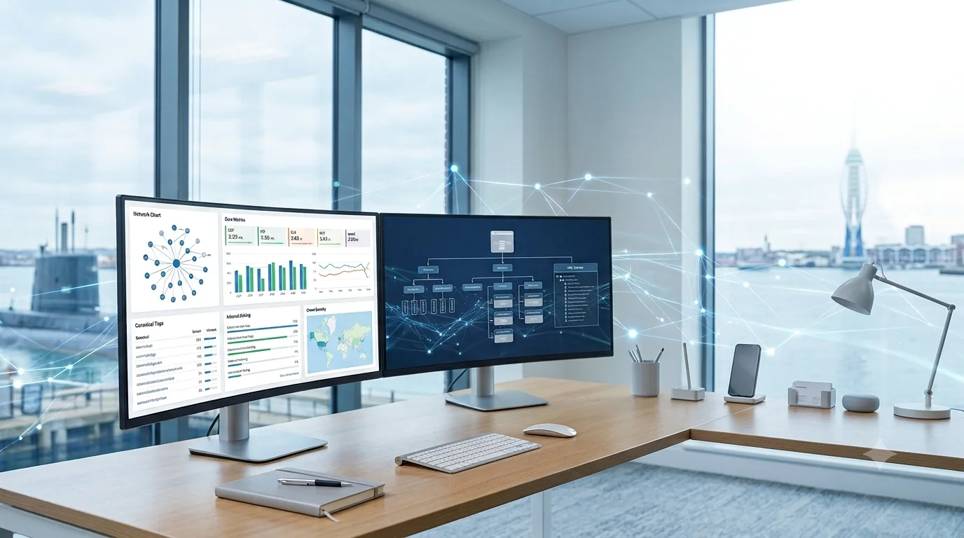 Technical SEO consultant performing a website audit to improve crawlability, indexing, Core Web Vitals and website performance.